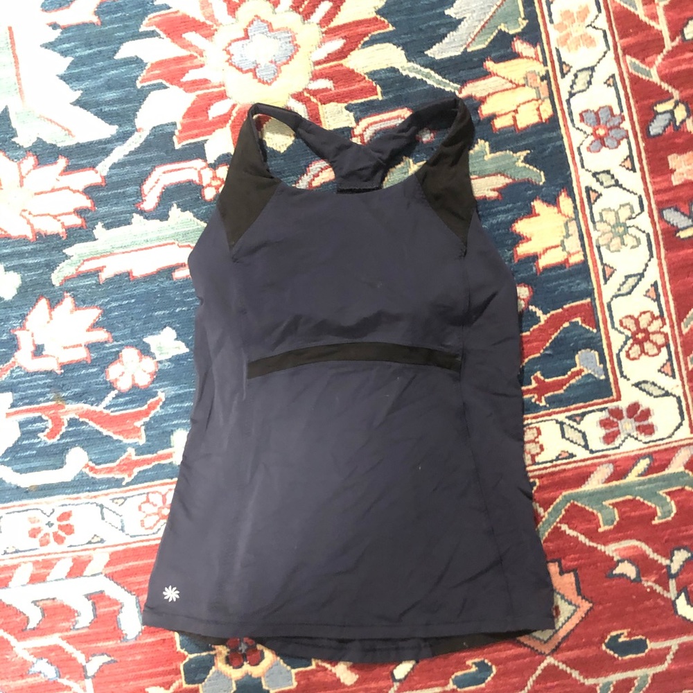 Athleta tank top navy blue size medium